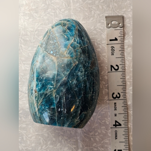 Blue Apatite Crystal Free Form Crystals - Picture 8 of 8